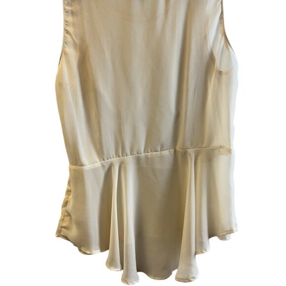 Mossimo Cream Lace Detail Shirt with Side Zipper XL - Picture 3 of 6